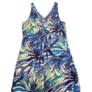 Tommy Bahama Tropical Shift Sleeveless Dress, Sz 10, A Line, Sundress 100% Linen